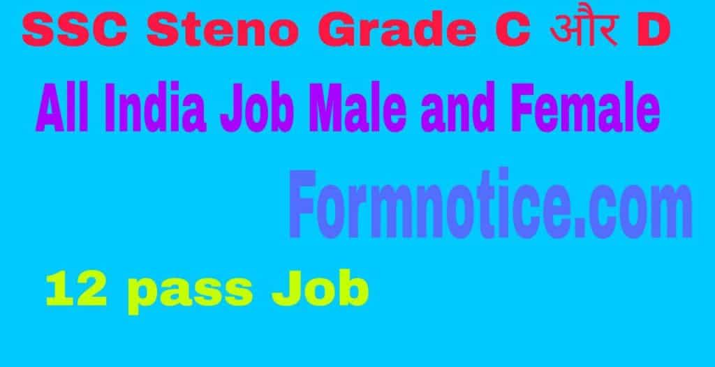 SSC Steno Grade C And D Recruitment 2022