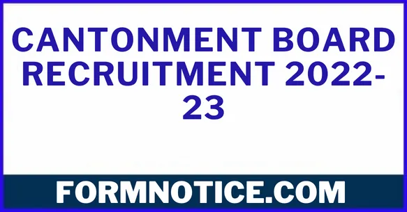 Cantonment Board Recruitment