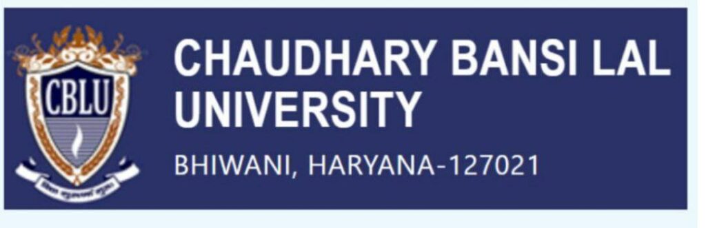 Bhiwani CBLU University Non Teaching Recruitment 2023 Apply Form 1