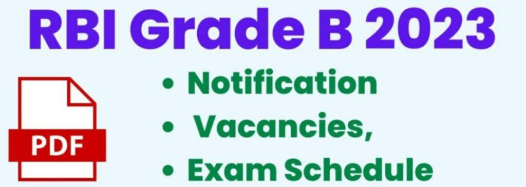 RBI Grade B Officer Recruitment