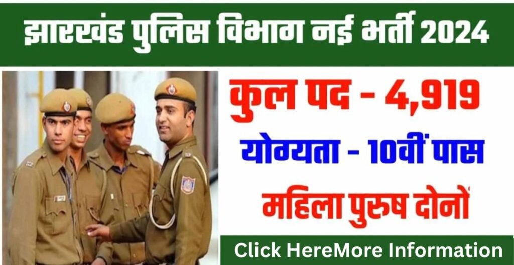 Jharkhand Police Constable Correction Form 2024 Apply Online Form Notice