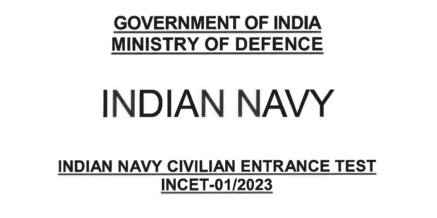 Navy Civilian Recruitment INCET 1/2023