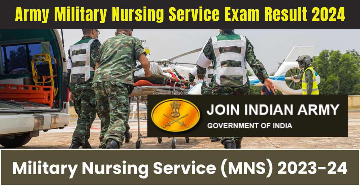 Army Military Nursing Service Exam Result