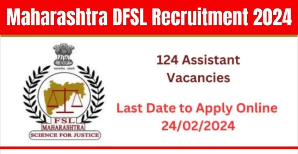 Maharashtra Dfsl Recruitment 2024 Notice Out Apply Online