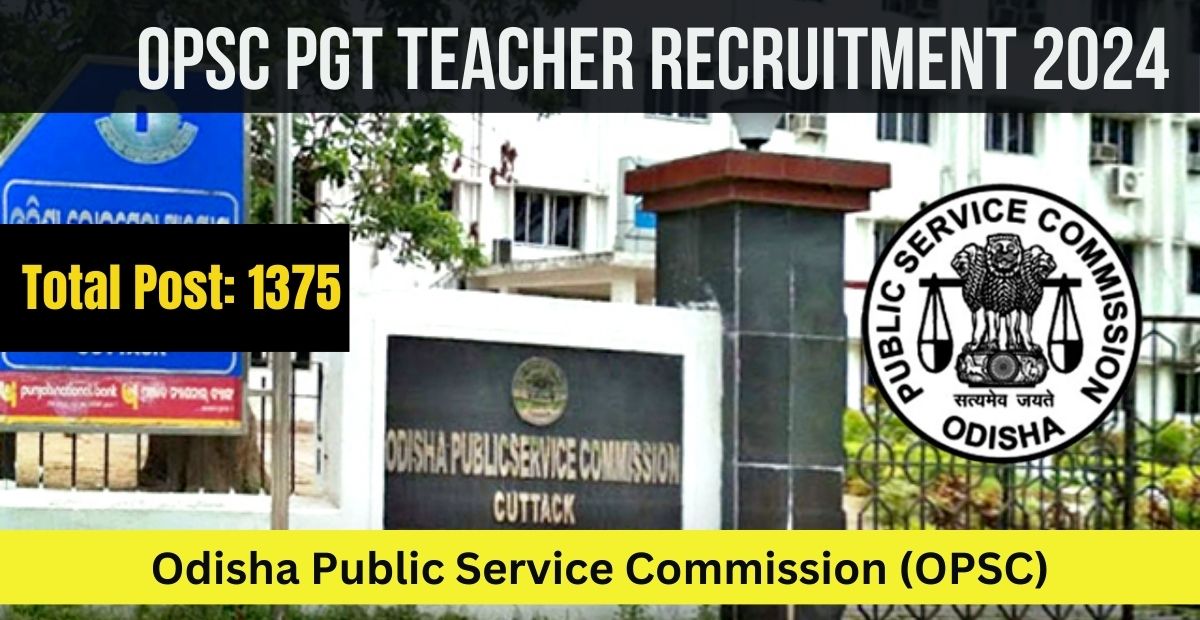 OPSC PGT Teacher Recruitment