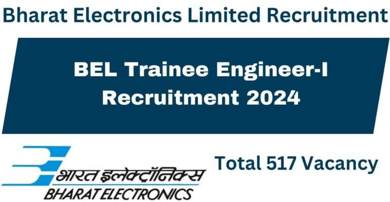 BEL Trainee Engineer Recruitment 2024 Notice Out   BEL Trainee Engineer Recruitment 768x397 