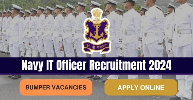 Navy IT Officer Recruitment 2024 Notice Out Apply Online   Navy IT Officer Recruitment 768x397 