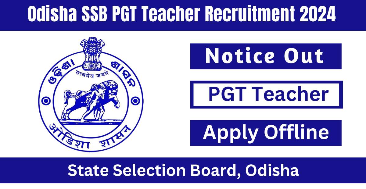 Odisha SSB PGT Teacher Vacancy