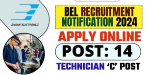 Panchkula BEL Technician Recruitment