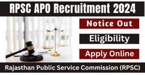 RPSC APO Recruitment