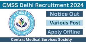 CMSS Delhi Recruitment 2024