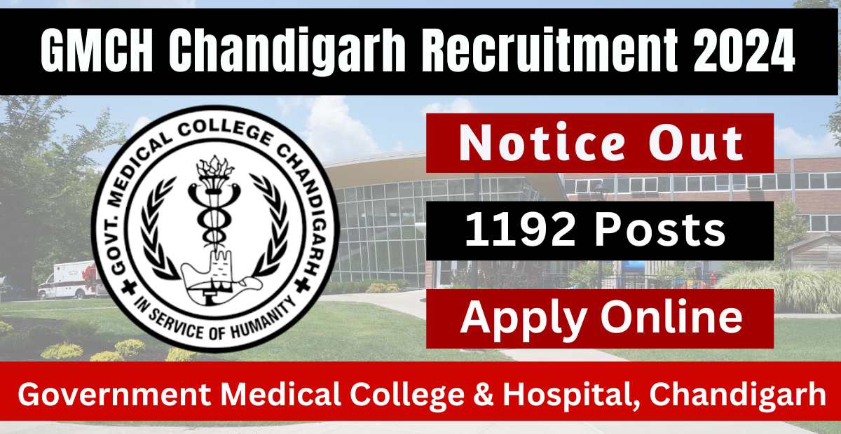 GMCH Chandigarh Recruitment 2024