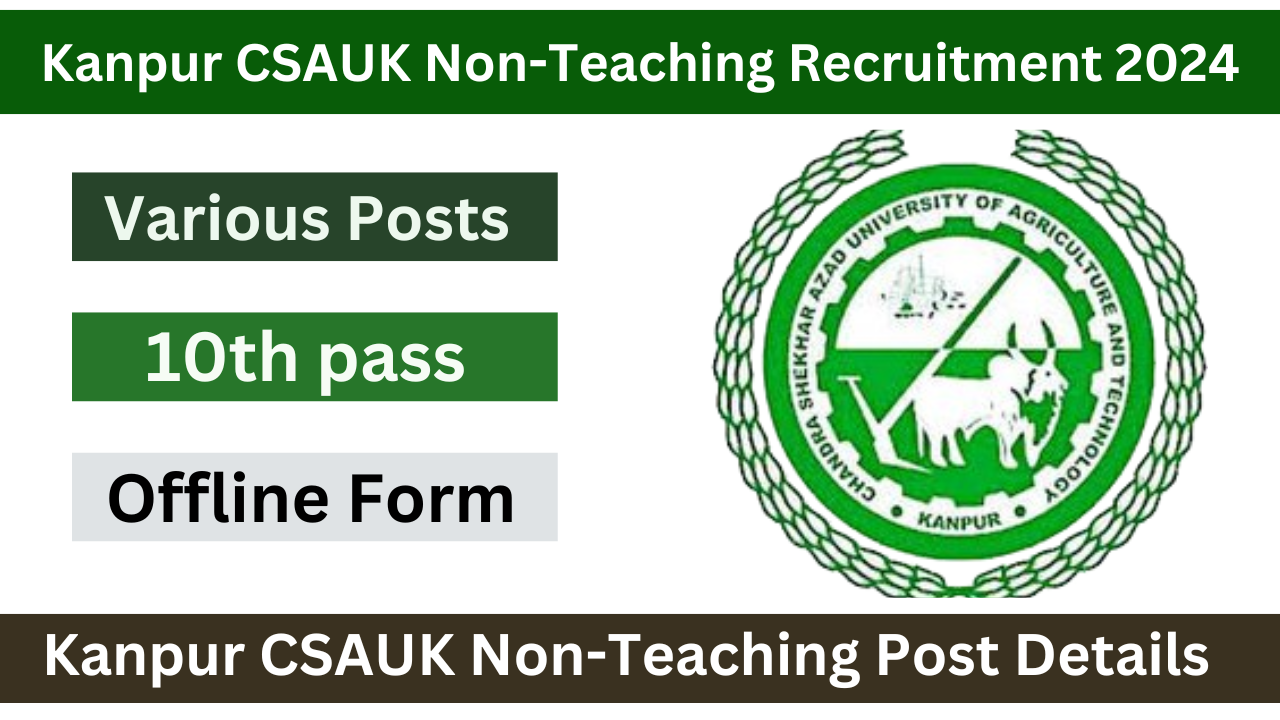 Kanpur CSAUK Non-Teaching Recruitment