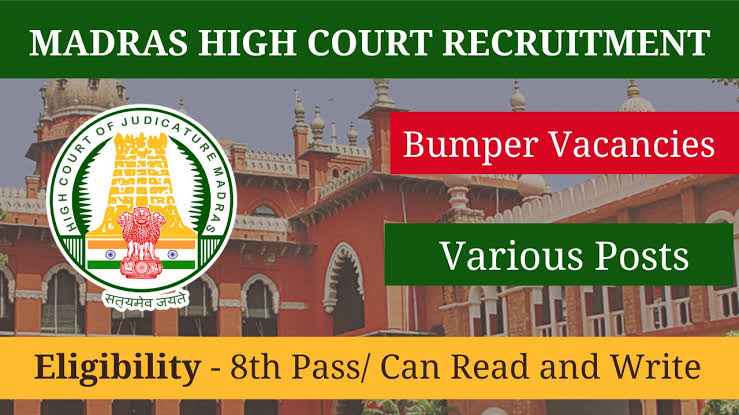 Madras HC Various Recruitment 2024 Notice Out Apply Online 1
