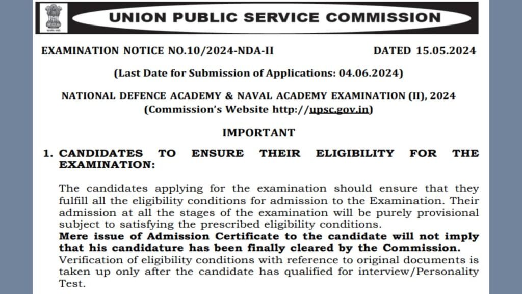 UPSC NDA Result 2024 Out Name Wise, Download Merit List PDF Here 1