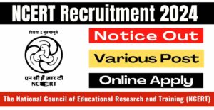 NCERT Recruitment 2024 Notice Out Apply Online Form 1