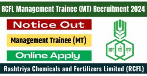 RCFL Management Trainee (MT) Recruitment