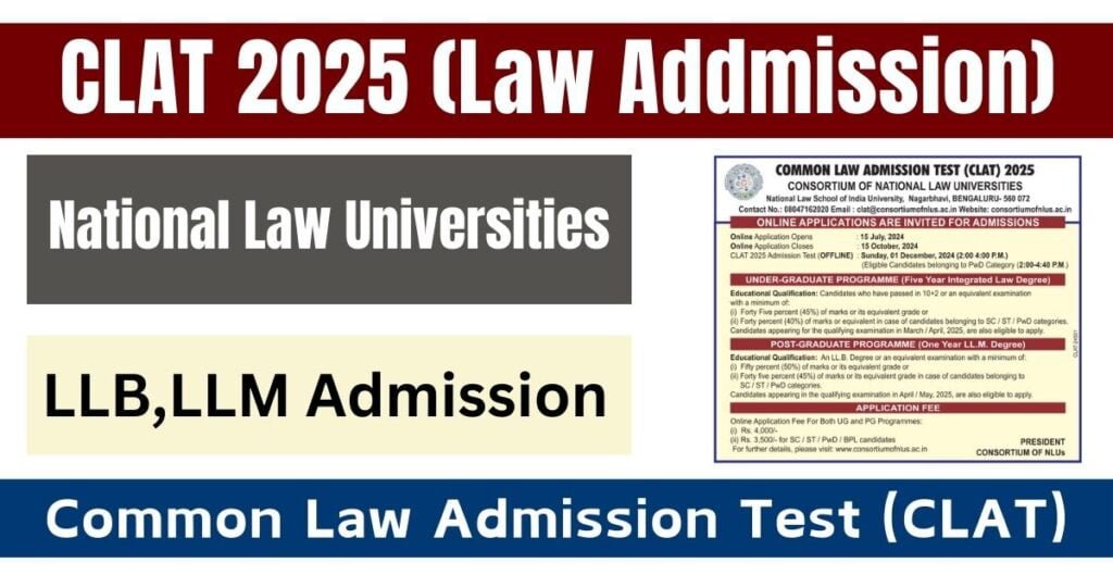 CLAT 2025 Law Addmission