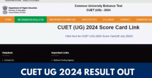 CUET UG 2024 Result Notice