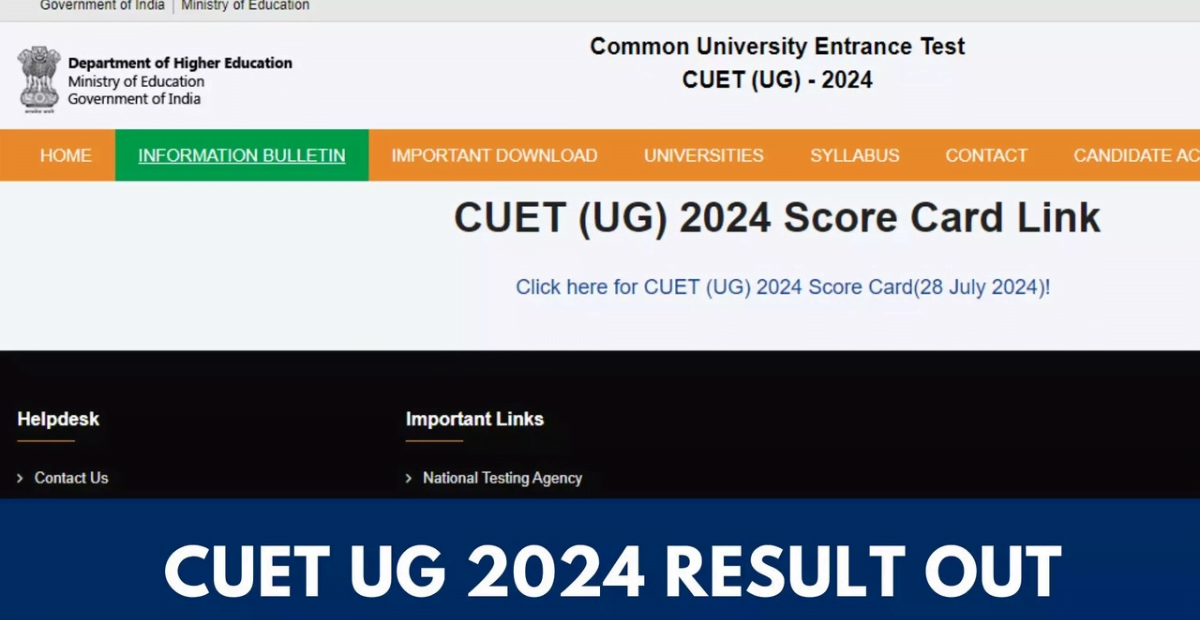 Cuet Ug Final Answer Key Out Download Pdf And Check Score Direct Link Here