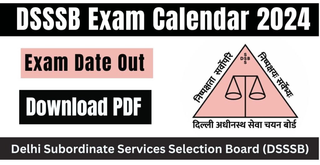 Dsssb Exam Calendar 2025 Pdf Download 