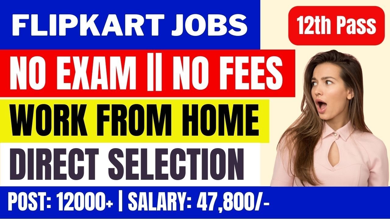 Flipkart Hiring Freshers for Work From Home Earn 2030 per Hour