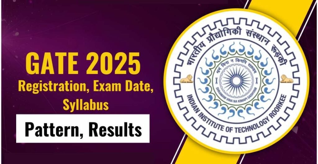 GATE 2025 Exam Date, Eligibility Details Apply Online Form