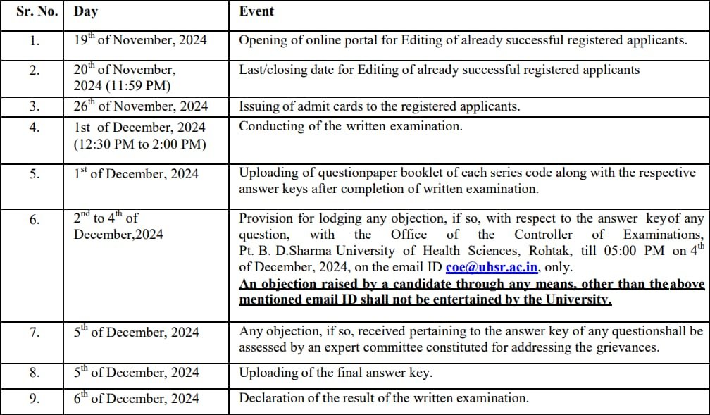 UHSR-MO-Exam-Schedule-2024