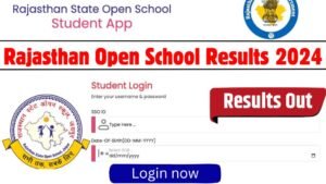 Rajasthan Open School Results 2024