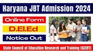 Haryana JBT Admission 2024