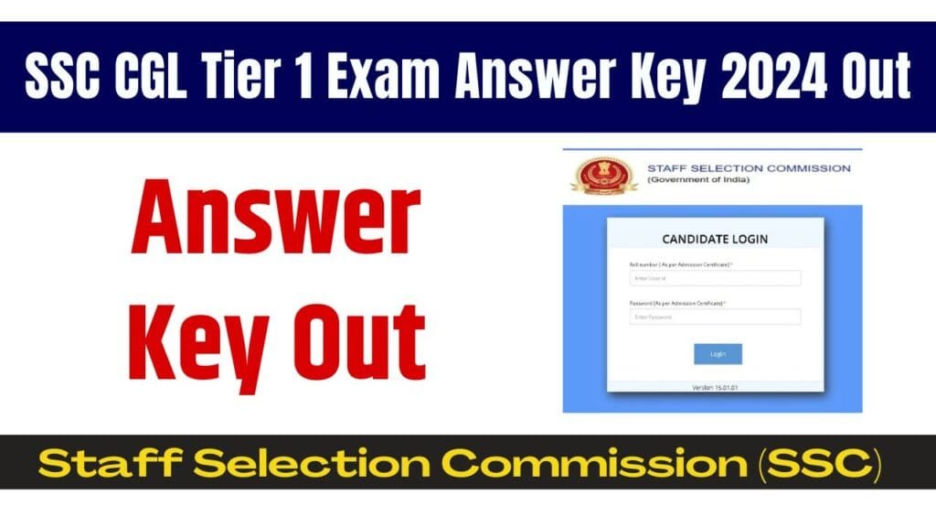 SSC CGL Answer Key 2024 Out, Direct Link Here Form Notice