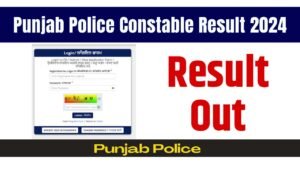 Punjab Police Constable Result