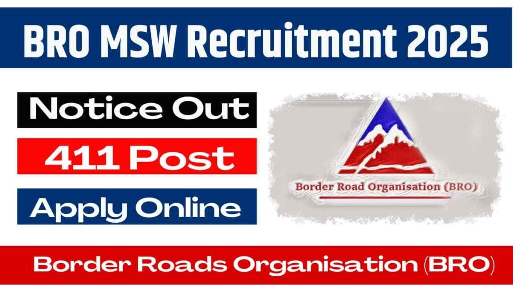 BRO MSW Recruitment