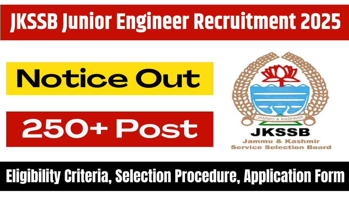 JKSSB Junior Engineer Recruitment 2025