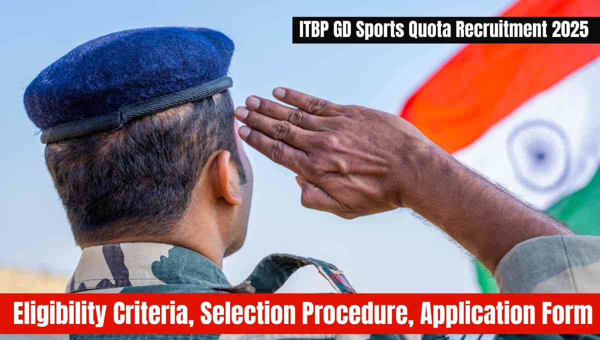 ITBP GD Sports Quota Recruitment 2025